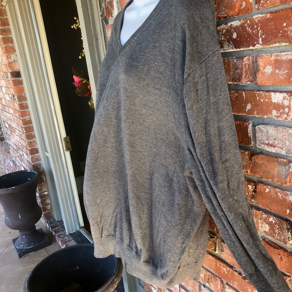 Duck Head classic charcoal gray V neck sweater XXL - Picture 5 of 7